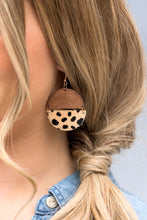 Load image into Gallery viewer, Wood Circle Earrings