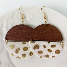 Load image into Gallery viewer, Wood Circle Earrings