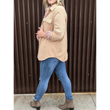Load image into Gallery viewer, Corduroy Checkered Reversible Button Down Jacket