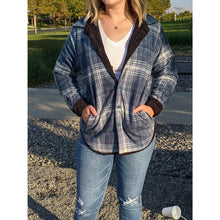 Load image into Gallery viewer, Corduroy Checkered Reversible Button Down Jacket