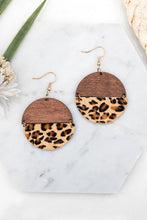 Load image into Gallery viewer, Wood Circle Earrings