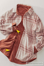 Load image into Gallery viewer, Corduroy Checkered Reversible Button Down Jacket