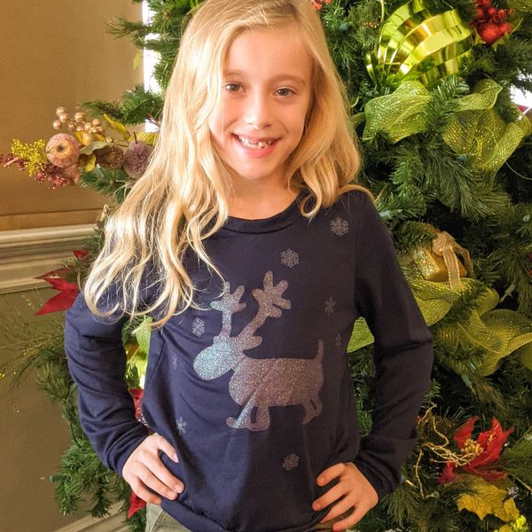 Rudolph Glitter Top