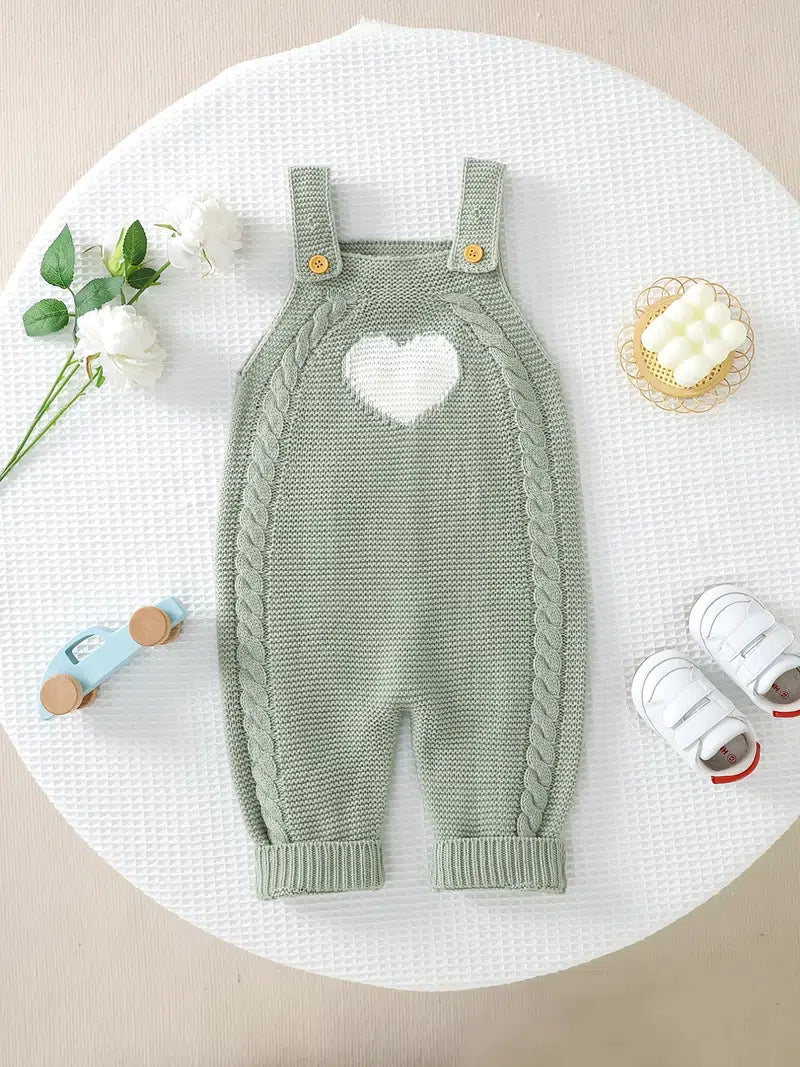 Knit One Piece Overalls