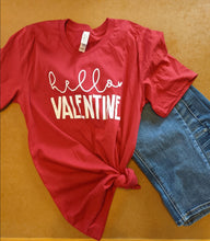 Load image into Gallery viewer, Hello Valentine Tshirt
