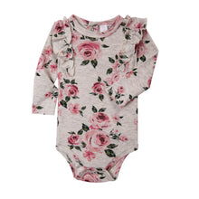 Load image into Gallery viewer, Baby Kiss 3Pk Long Sleeve Onesies - Ruffled Rose Floral
